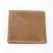 Springboks Double Stitch Fold Over Wallet-Tan