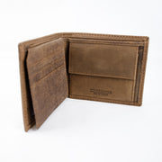 Springboks Double Stitch Fold Over Wallet-Tan