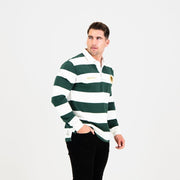 SA Supporters 8X8 Stripe LS Rugby Jersey-OS Green
