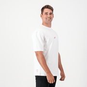 Springboks Pop Badge Boxy Crew Tee-White