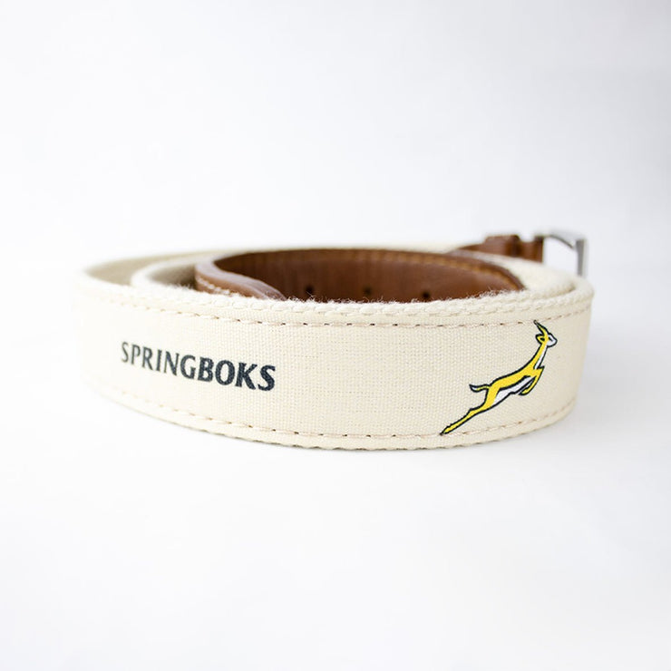 Springboks Golf Belt-Ivory