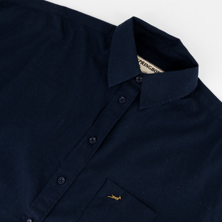 Springboks Ladies Oxford Shirt-Navy
