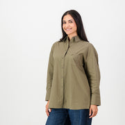 Springboks Ladies Oxford Shirt-Taupe