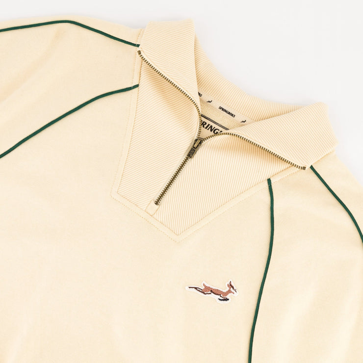 Springboks Ladies Piped Zip Through Sweat-Ivory