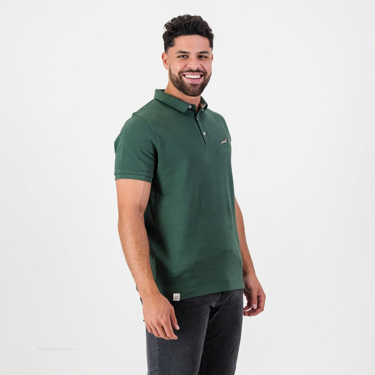 Springboks LC SML Badge SS Polo - OS Green