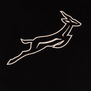 Springboks Outline EMB Regular Crew Tee-Black