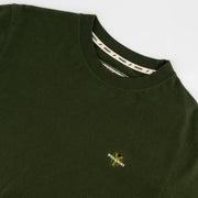Springboks SML EMB Bok Regular Crew Tee-OS Green